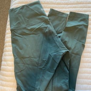 Lulumon wonder under sage green leggings